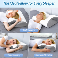 Memory Foam Cervical Pillow – White | Ergonomic Neck Support